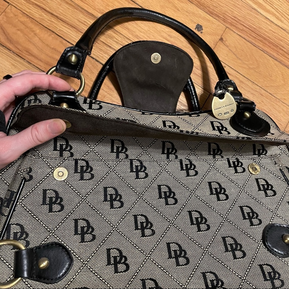 Dooney & Bourke Monogram Satchel Bag - Picture 8 of 13